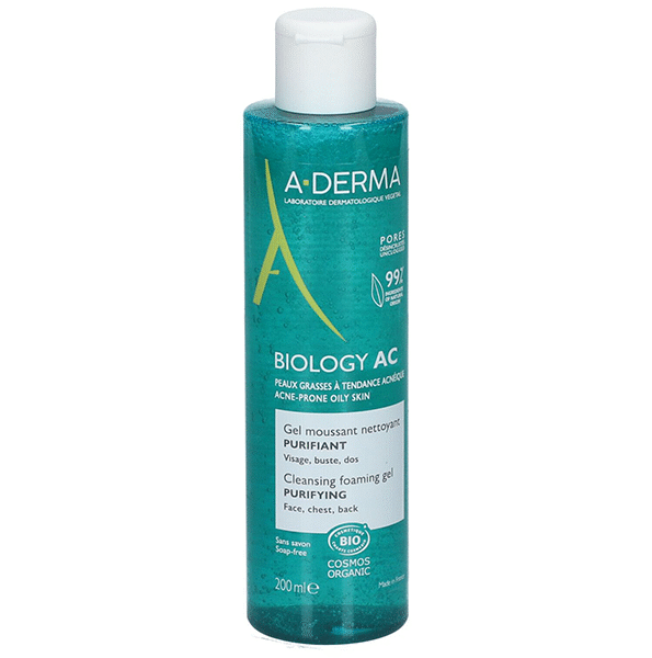 A-Derma – Biology Ac Gel Moussant Purifiant 200 Ml
