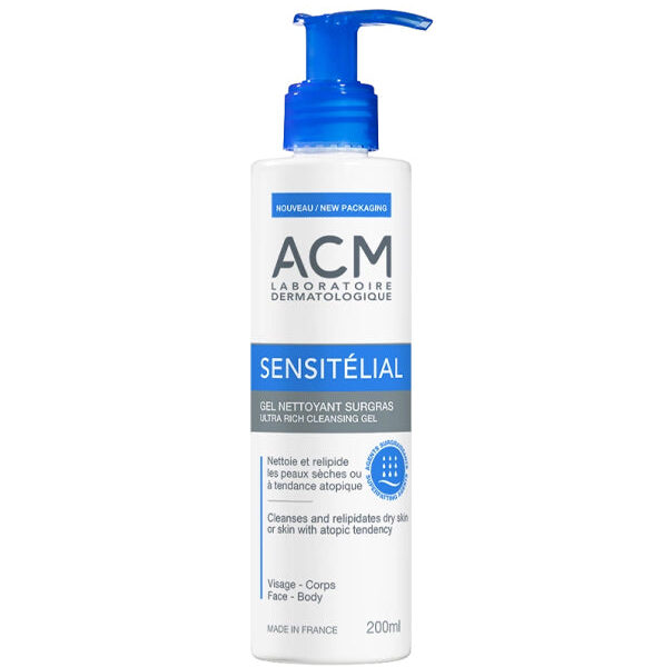 Acm – Sensitélial Gel Nettoyant Surgras 200 Ml