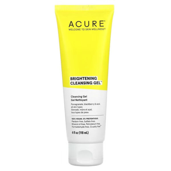 Acure – Gel Nettoyant Éclaircissant 118Ml