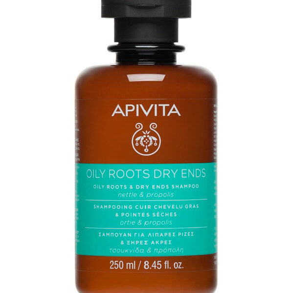 Apivita Shampoing Pour Racines Grasses Et Pointes Sèches 250Ml