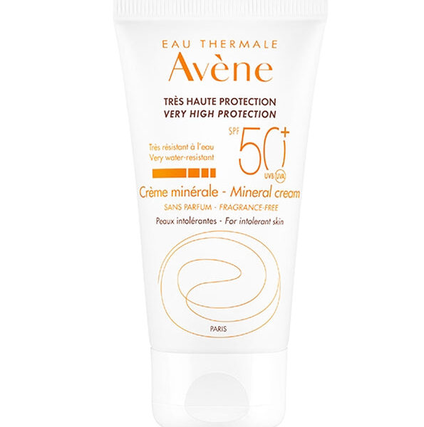 Avène – Ecran Solaire Crème Minéral Spf 50+ – 50Ml