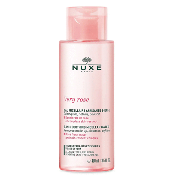 Nuxe – Eau Micellaire Apaisante 3-En-1, Very Rose 400 Ml