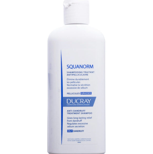 Ducray – Squanorm Shampooing Traitant Antipelliculaire – Pellicules Grasses – 200 Ml