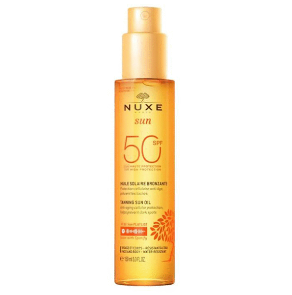 Nuxe – Sun Huile Solaire Bronzante 150 Ml Spf 50