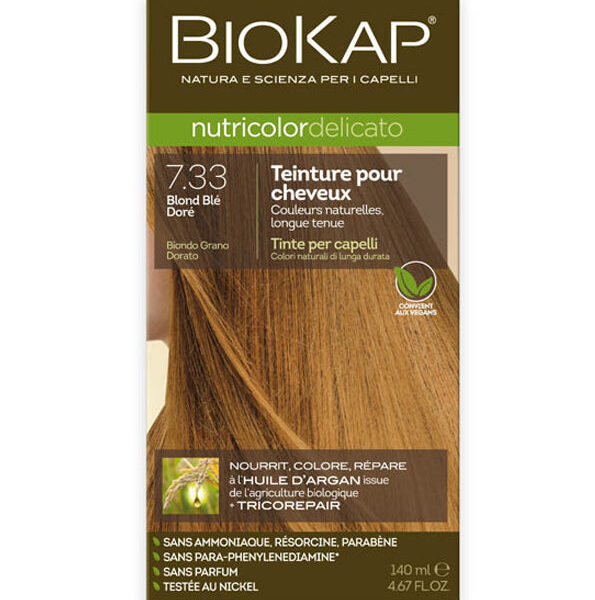 Biokap – Nutricolor Delicato 7.33 Blond Blé Doré