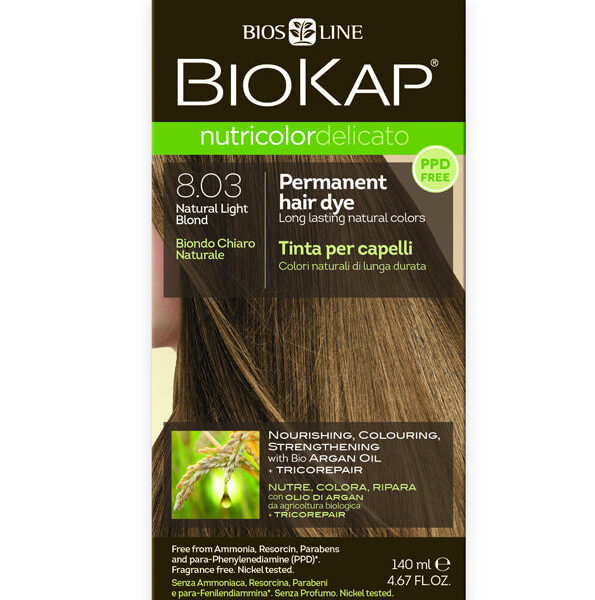 Biokap – Nutricolor Delicato 8.03 Blond Clair Naturel