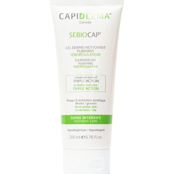 Capiderma – Sebiocap Gel Dermo-Nettoyant Pour Peaux À Tendance Acnéique – 200 Ml