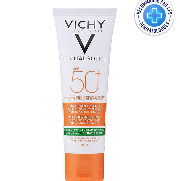 Vichy – Capital Soleil Creme Solaire Matifiante 3En1 Spf50+ 50Ml