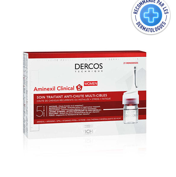 Vichy – Dercos Aminexil Clinical 5 Femmes – 21 Ampoules