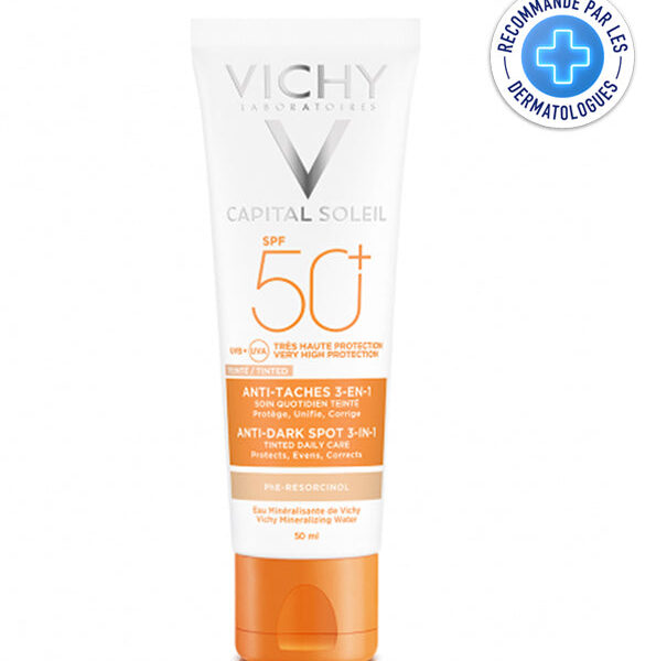 Vichy – Capital Soleil Soin Anti-Taches Teinté 3-En-1 Spf 50+ – 50 Ml
