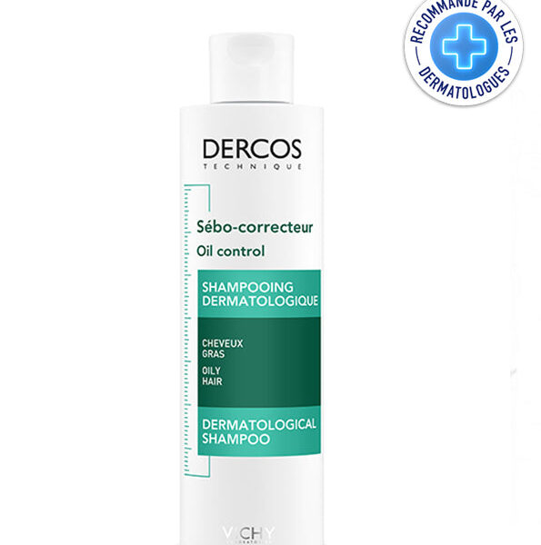 Vichy – Dercos Shampooing Traitant Sebo-Correcteur – 200 Ml