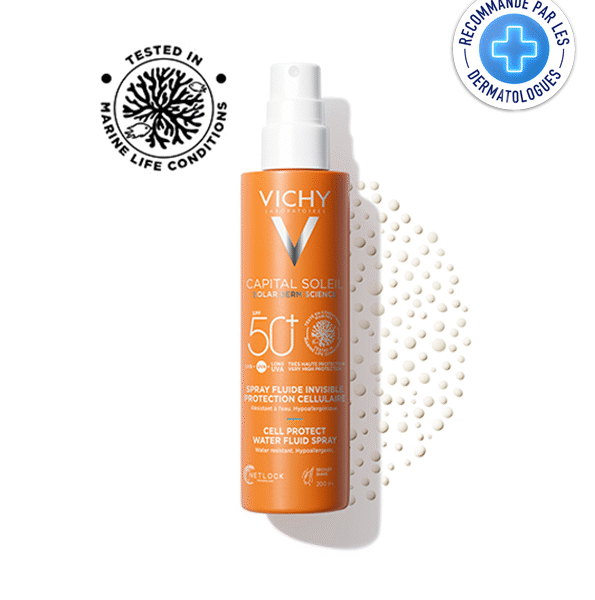 Vichy – Capital Soleil Spray Fluide Invisible Protection Cellulaire Spf50+ 200Ml