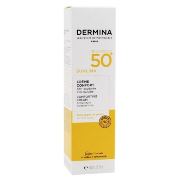 Dermina – Sunlina Crème Confort Spf50 Tube 40Ml