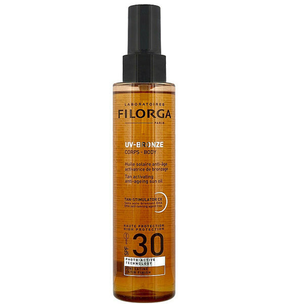 Filorga – Uv-Bronze Corps Huile Solaire Anti-Âge Activatrice De Bronzage Spf30 150 Ml