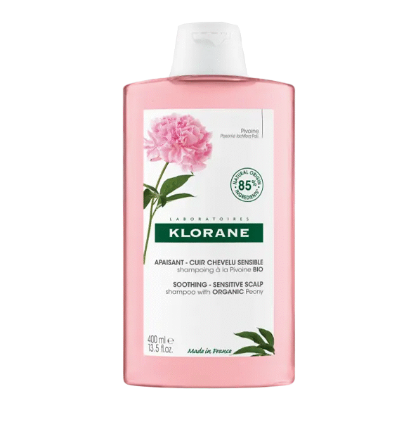 Klorane – Shampoing Apaisant A La Pivoine Cuir Chevelu Sensible 400 Ml