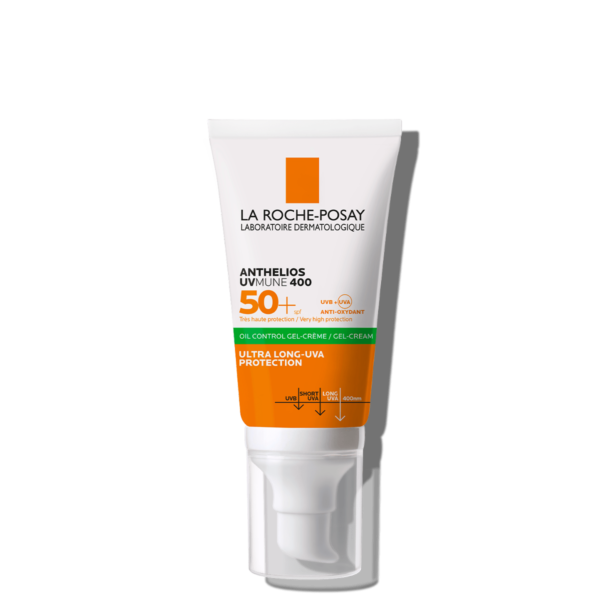 La Roche-Posay – Anthelios UVMUNE400 Oil Control Invisible SPF50+ Peau Mixte à Grasse Acnéique 50ml