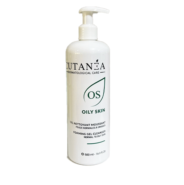 Cutanea – Os Oily Skin Gel Nettoyant Moussant 500Ml