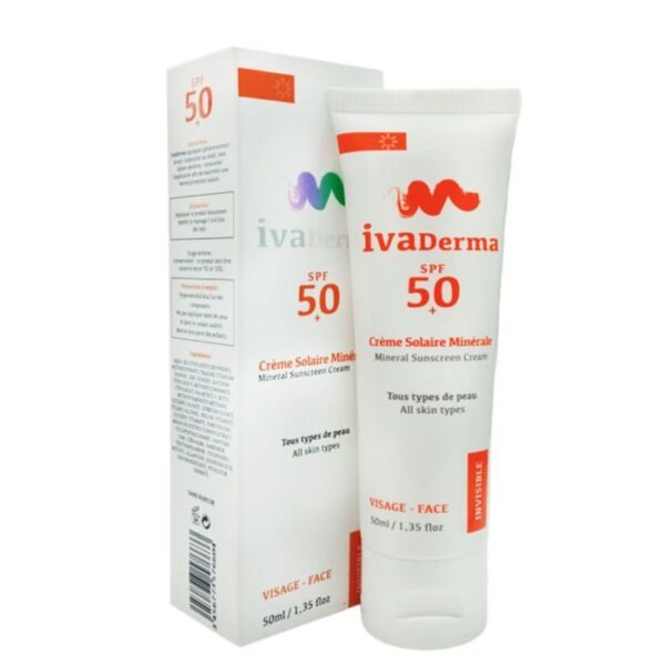 Ivaderma – Spf 50+ Creme Solaire Minerale