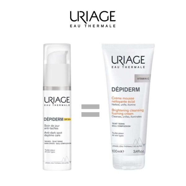 Uriage – Depiderm Spf 50 30Ml = Mousse Nettoyante 100 Ml Offert
